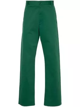 Moschino прямые брюки чинос средней посадки, зеленый