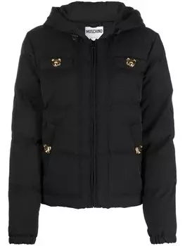 Moschino пуховик Teddy, черный