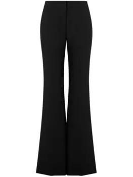 Moschino расклешенные брюки с заниженной талией, черный