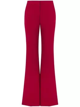 Moschino расклешенные брюки с заниженной талией, красный