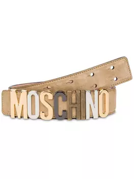 Moschino ремень с логотипом, нейтральный