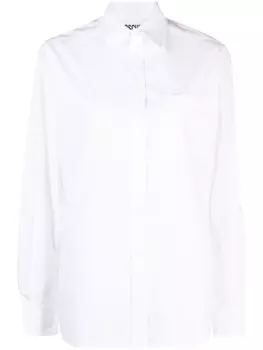 Moschino рубашка с логотипом, белый