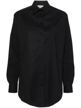 Moschino рубашка с логотипом, черный