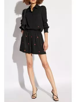 Moschino рубашка с принтом логотипа по всей поверхности, черный