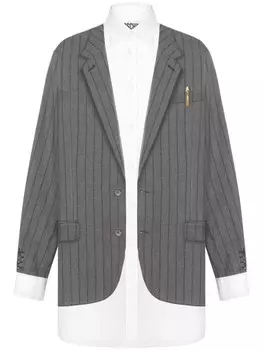 Moschino рубашка с принтом, серый