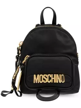 Moschino рюкзак с логотипом, черный