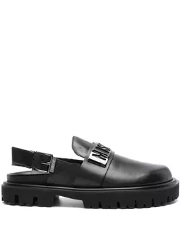 Moschino сандалии с логотипом, черный