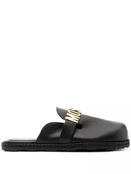 Moschino сандалии с логотипом, черный