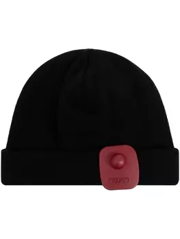 Moschino шапка-бини с логотипом, черный