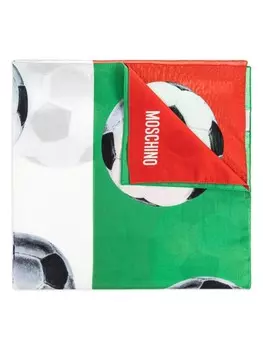 Moschino шарф с графичным принтом, красный