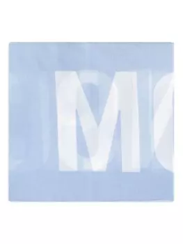 Moschino шарф с логотипом, синий