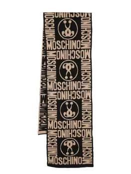 Moschino шарф с принтом Question Mark, черный
