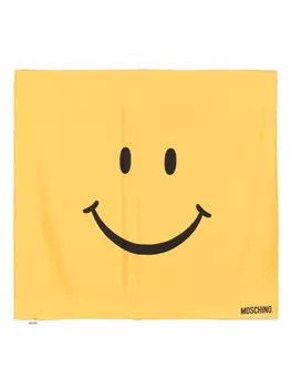 Moschino шарф с принтом, желтый
