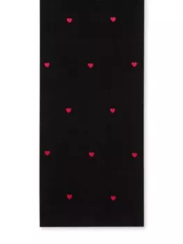 Moschino шарф с вышивкой, черный