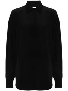 Moschino шелковая рубашка, черный