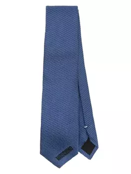 Moschino шелковый галстук, синий