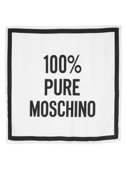Moschino шелковый платок, белый