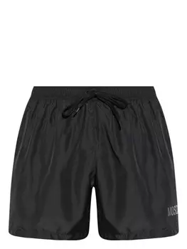 Moschino шорты для плавания с логотипом, черный