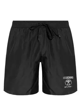Moschino шорты для плавания с логотипом, черный