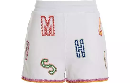 MOSCHINO Шорты Logo Embroidered Bermuda Shorts