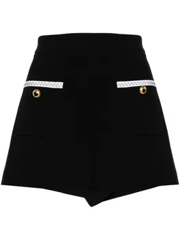 Moschino шорты с контрастной отделкой, черный