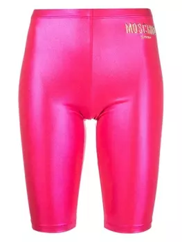 Moschino шорты с логотипом, розовый