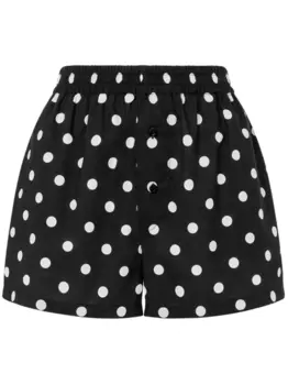 Moschino шорты в горох, черный