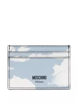 Moschino складной бумажник, синий