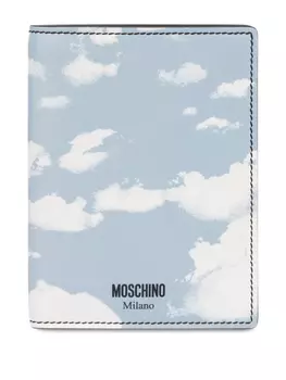 Moschino складной бумажник, синий