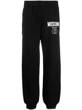 Moschino спортивные брюки с логотипом, черный