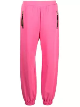 Moschino спортивные брюки с логотипом, розовый