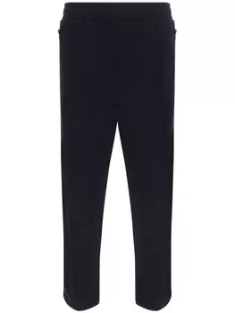 Moschino спортивные брюки с вышитым логотипом, черный