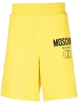 Moschino спортивные шорты с логотипом, желтый