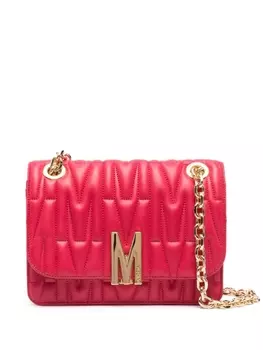 Moschino стеганая сумка на плечо, красный