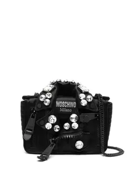 Moschino сумка через плечо Biker, черный