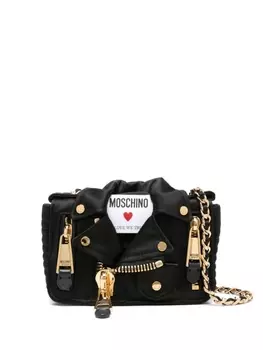 Moschino сумка через плечо Biker, черный