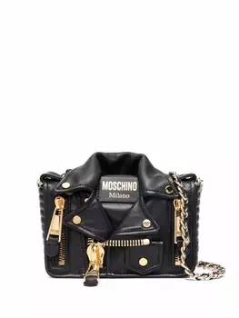 Moschino сумка через плечо Biker, черный