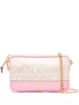 Moschino сумка через плечо Fantasia с жаккардовым логотипом, нейтральный цвет