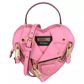 MOSCHINO Сумка через плечо из полиолефина, женская, розовая