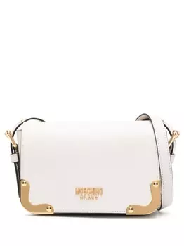 Moschino сумка через плечо с металлическим декором, белый