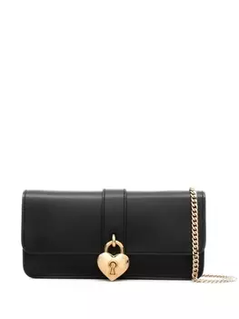 Moschino сумка через плечо с подвеской, черный