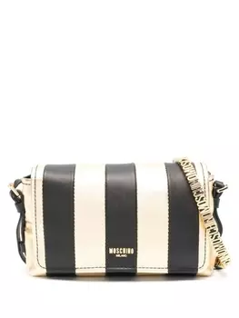 Moschino сумка через плечо в стиле колор-блок, черный