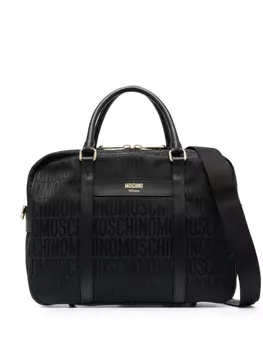 Moschino сумка для ноутбука с логотипом, черный
