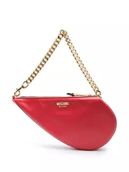Moschino сумка на плечо асимметричной формы, красный