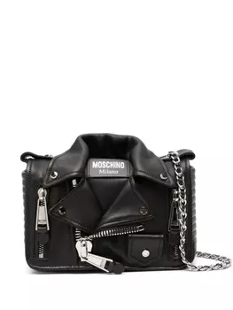 Moschino сумка на плечо Biker, черный