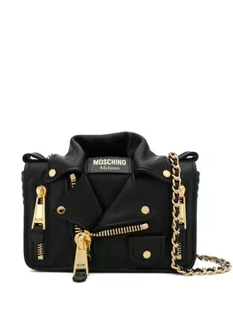 Moschino сумка на плечо Biker, черный