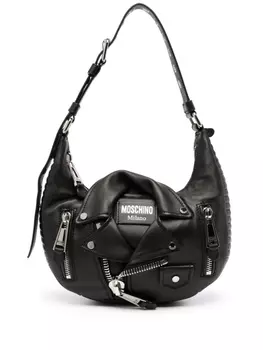 Moschino сумка на плечо Biker, черный