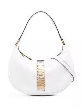 Moschino сумка на плечо с логотипом, белый