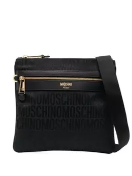 Moschino сумка на плечо с логотипом, черный