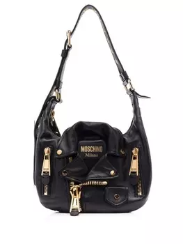 Moschino сумка на плечо с логотипом, черный